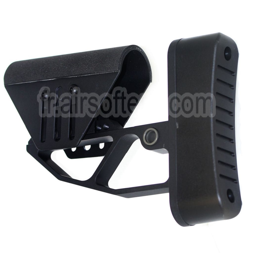 AirsoftEra Léger réglable Crosse Convient pour M4 M16 Série AEG Fusil Noir