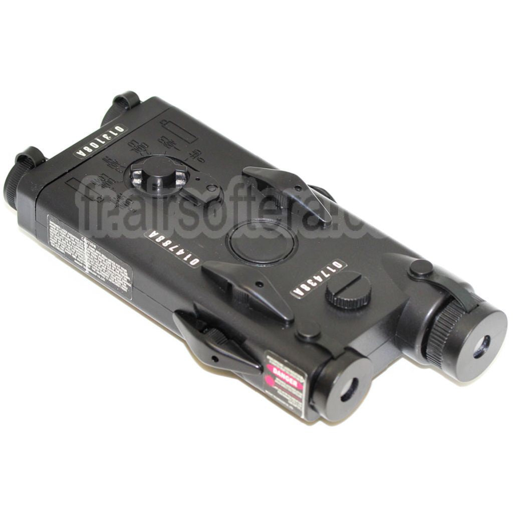 D-BOYS PEQ 2 Style Batterie Boîte avec RIS Montage Convient pour AEG Airsoft Noir