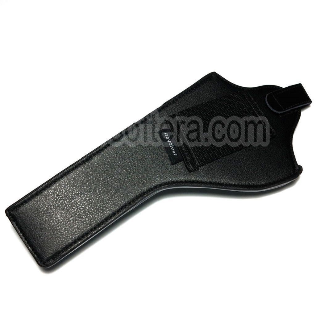 AirsoftEra Faux Cuir Long Style Revolver Pistolet Étui Noir