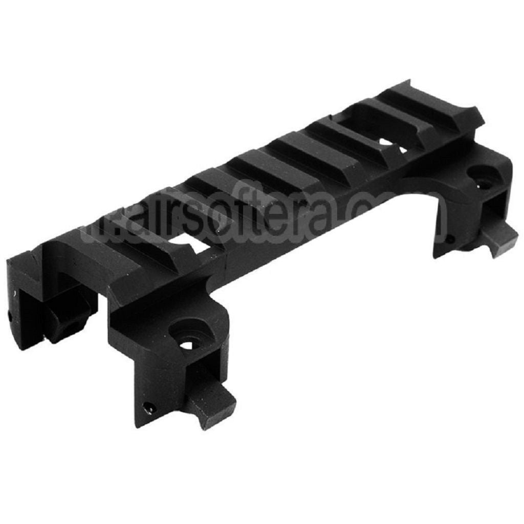 CYMA Métal Weaver 20mm Lunette Montage Base Convient pour CYMA / Tokyo Marui MP5 G3 Série AEG Fusil Airsoft Noir