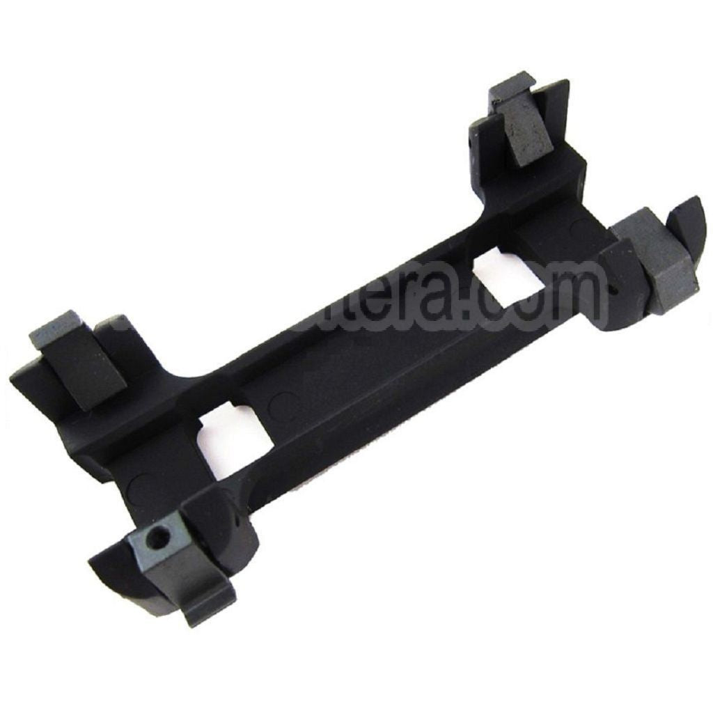 CYMA Métal Weaver 20mm Lunette Montage Base Convient pour CYMA / Tokyo Marui MP5 G3 Série AEG Fusil Airsoft Noir
