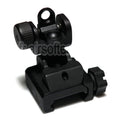 APS Pliant Battle Hausse Convient pour All M4 M16 AR-Série Fusil Airsoft avec rail Standard 20mm RIS/RAS