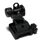 APS Pliant Battle Hausse Convient pour All M4 M16 AR-Série Fusil Airsoft avec rail Standard 20mm RIS/RAS