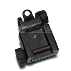 APS Pliant Battle Hausse Convient pour All M4 M16 AR-Série Fusil Airsoft avec rail Standard 20mm RIS/RAS