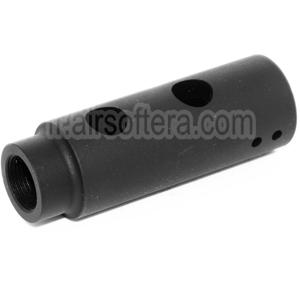 APS Mini Y Comp Muzzle Frein de Bouche Convient pour +14mm CW sens horaire Filetage Canon Fusil Airsoft Noir