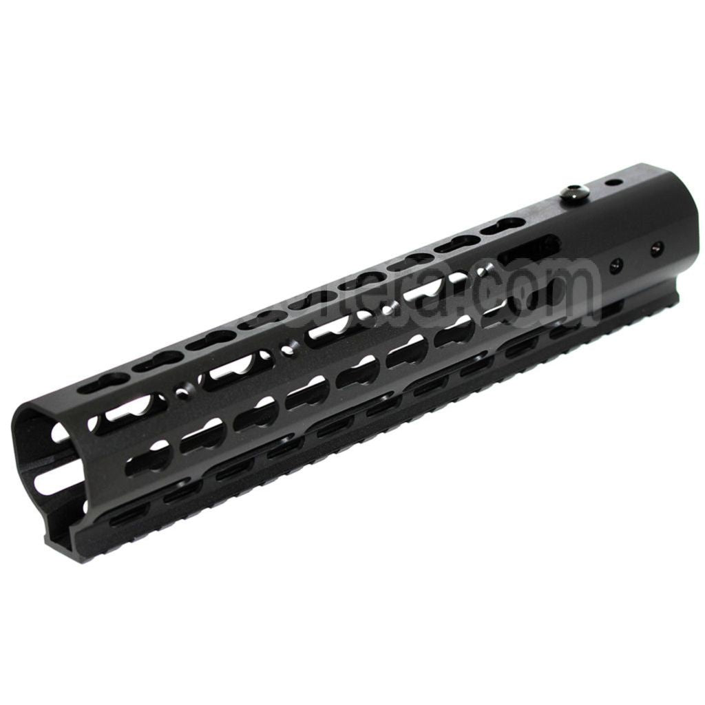 AirsoftEra CNC Aluminium 10 Pouces RAS Garde-Main Keymod Rail System Convient pour M4 M16 AEG Série Fusil Noir
