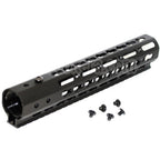 AirsoftEra CNC Aluminium 10 Pouces RAS Garde-Main Keymod Rail System Convient pour M4 M16 AEG Série Fusil Noir