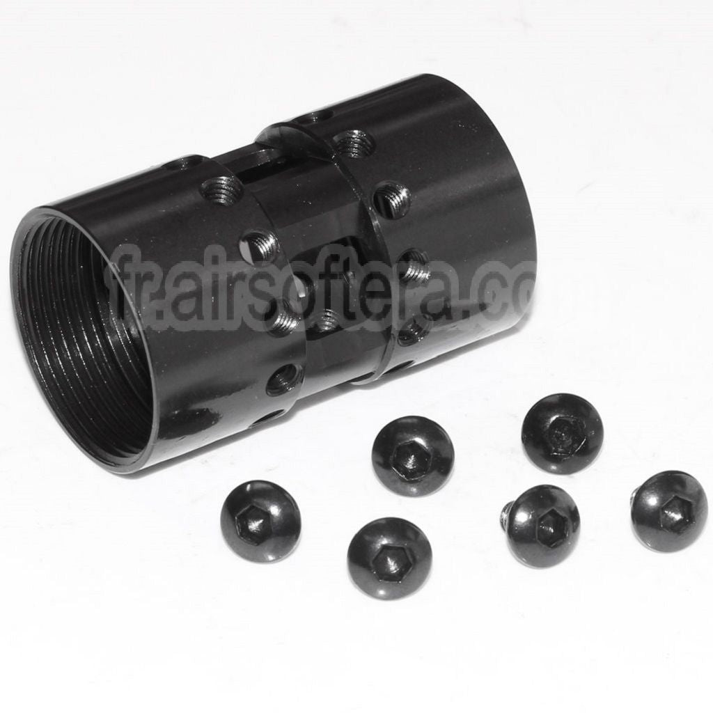 AirsoftEra CNC Aluminium 15 Pouces Keymod RAS Rail de Garde-Main Convient pour M4 M16 Série AEG Fusil Noir