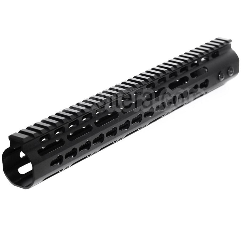 AirsoftEra CNC Aluminium 13.5 Pouces Keymod RAS Rail de Garde-Main Convient pour M4 M16 Série AEG Fusil Noir