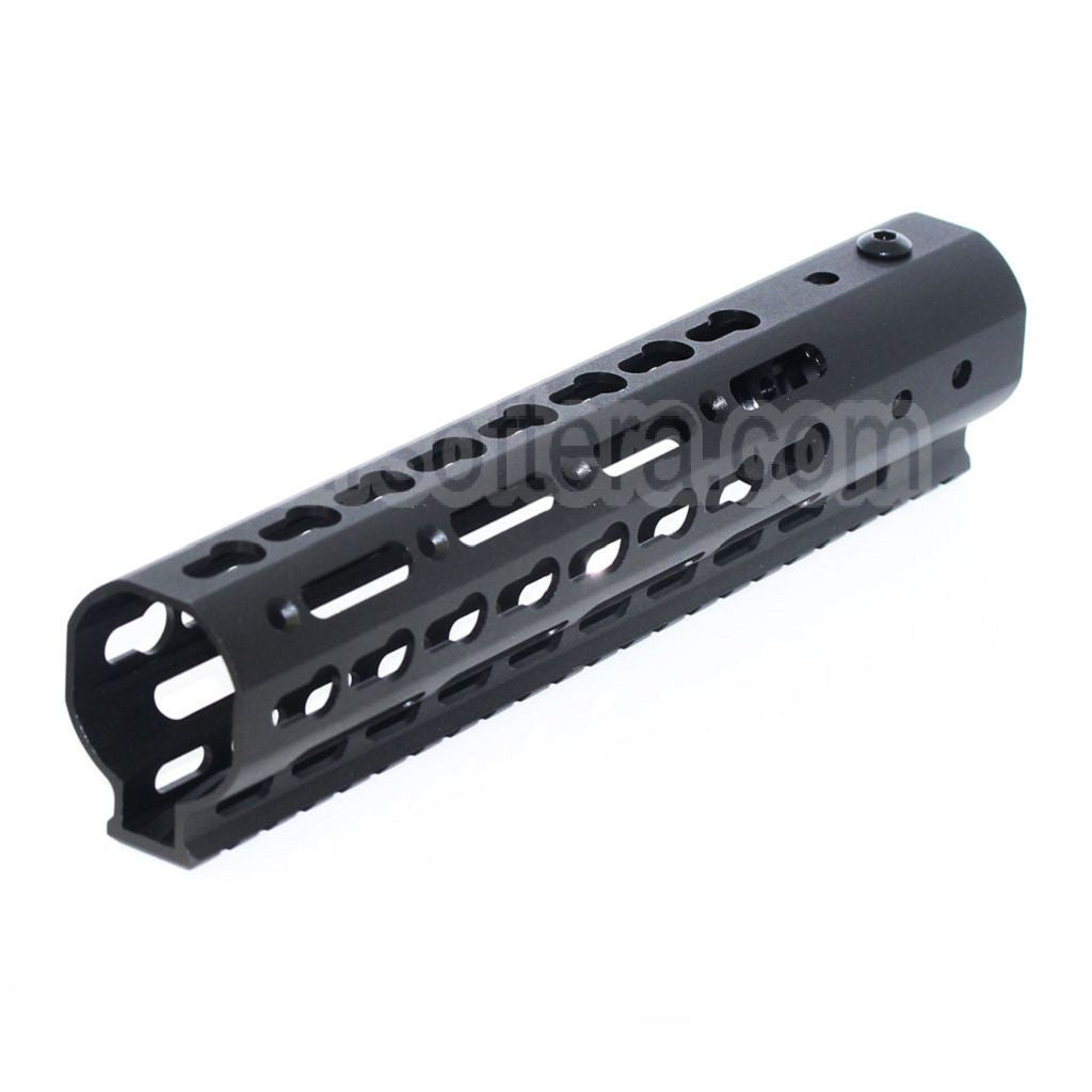 AirsoftEra CNC Aluminium 9 Pouces Keymod Rail de Garde-Main Convient pour M4 M16 Série AEG Fusil Noir