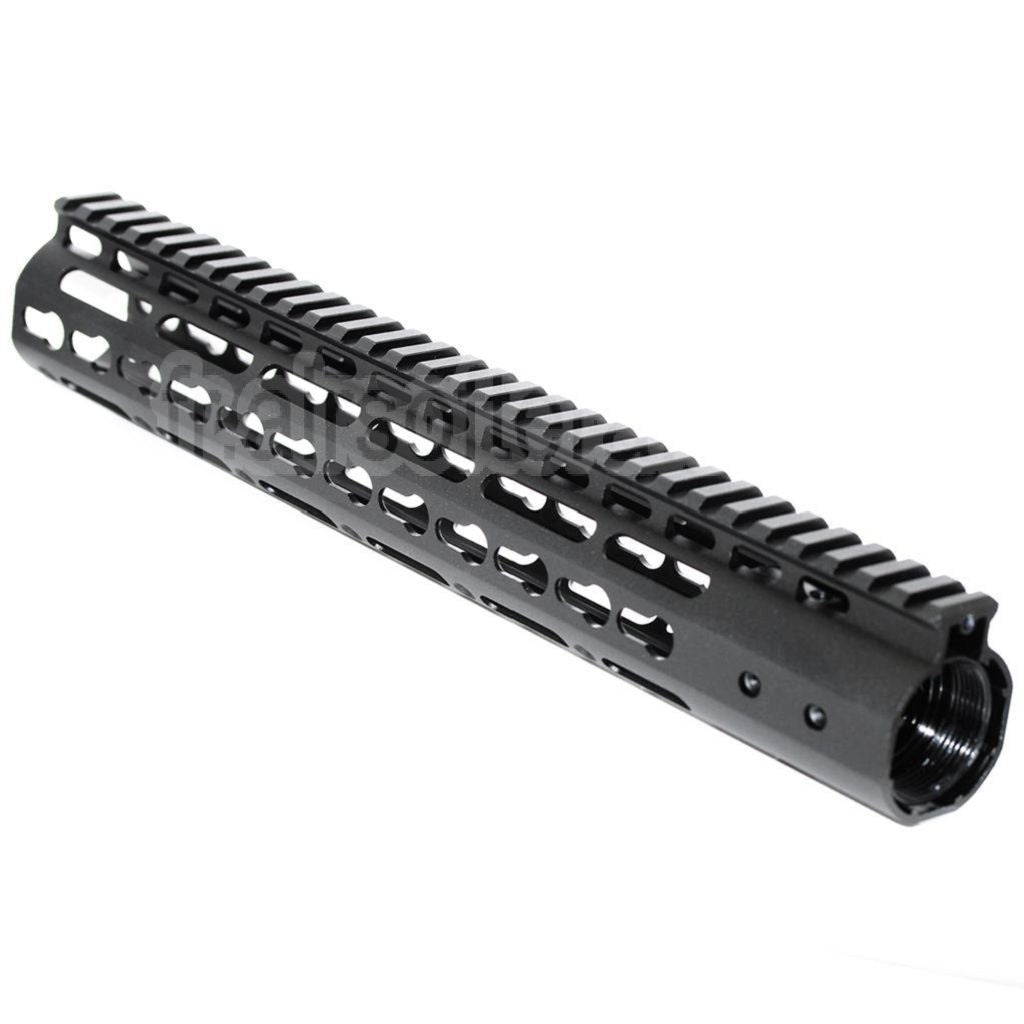 AirsoftEra CNC Aluminium 12 Pouces Keymod RAS Rail de Garde-Main Convient pour M4 M16 Série AEG Fusil Noir