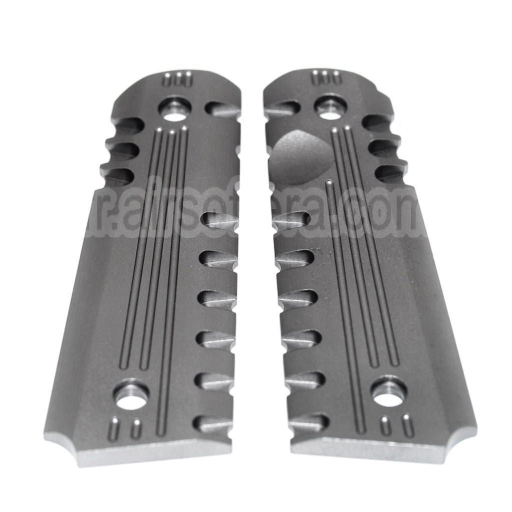 AirsoftEra CNC Aluminium Poignée Couvre Convient pour Tokyo Marui M1911 MEU ARMY ARMAMENT 1911 Série Pistolet