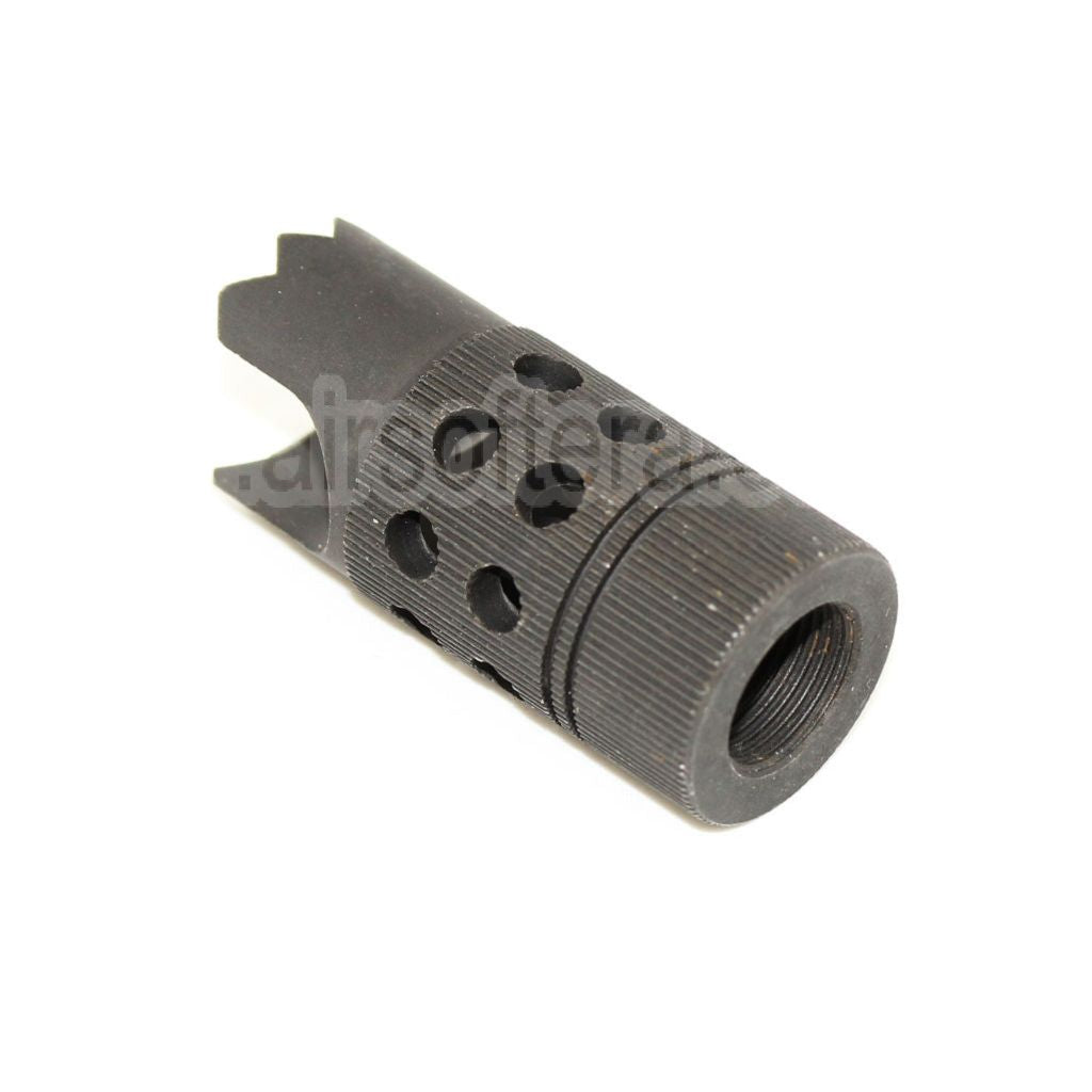 AirsoftEra Rebar Cutter Acier Frein de Bouche Convient pour -14mm CCW sens antihoraire Canon Fusil Airsoft Noir