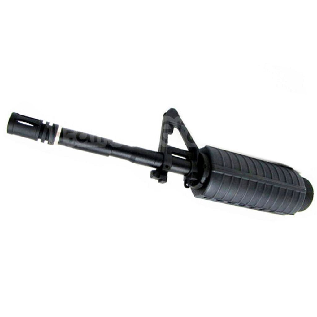 E&amp;C CNC Aluminum RAS Avant Set Rail de Garde-Main avec 12.5 Pouces Canon Extérieur Convient pour M4 M16 M4A1 Série AEG Fusil Airsoft Noir