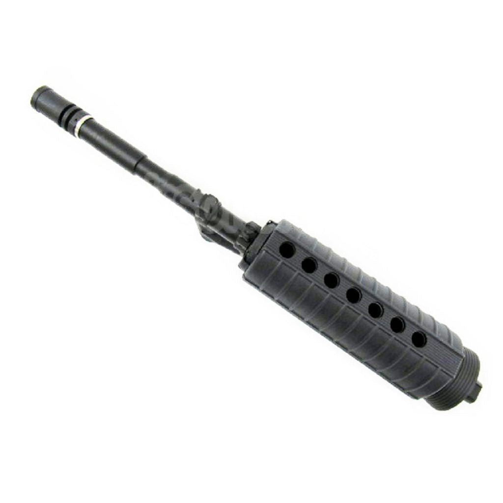 E&amp;C CNC Aluminum RAS Avant Set Rail de Garde-Main avec 12.5 Pouces Canon Extérieur Convient pour M4 M16 M4A1 Série AEG Fusil Airsoft Noir