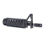 E&C CNC Aluminum RAS Avant Set Rail de Garde-Main avec 9.5 Pouces Canon Extérieur Convient pour M4CQB AEG Fusil Airsoft Noir
