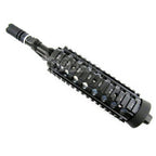 E&C CNC Aluminum RAS Avant Set Rail de Garde-Main avec 9.5 Pouces Canon Extérieur Convient pour M4CQB AEG Fusil Airsoft Noir