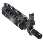 E&amp;C CNC Aluminium RAS Avant Set Rail de Garde-Main Convient pour SR16 M4 M16 Série AEG Fusil Airsoft Noir