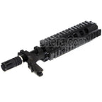 E&amp;C CNC Aluminium RAS Avant Set Rail de Garde-Main Convient pour SR16 M4 M16 Série AEG Fusil Airsoft Noir