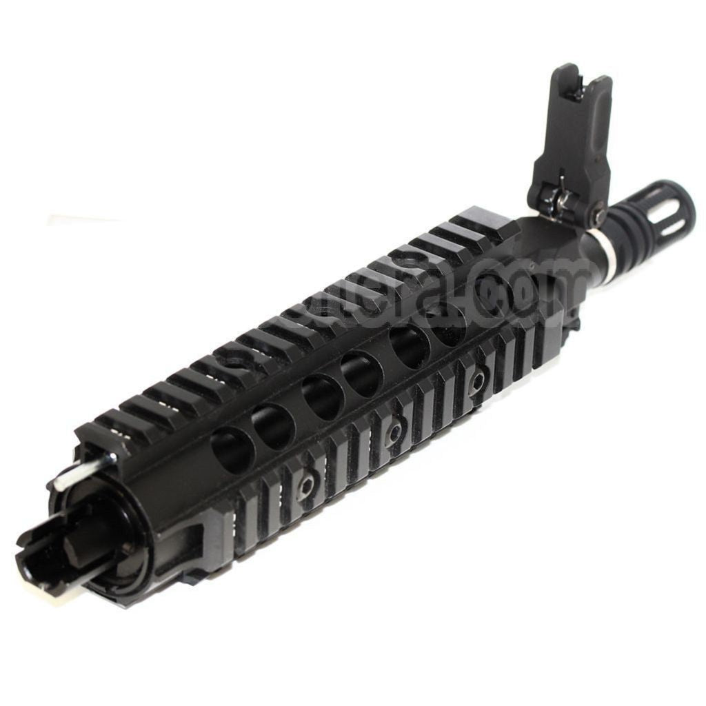 E&amp;C CNC Aluminium RAS Avant Set Rail de Garde-Main Convient pour SR16 M4 M16 Série AEG Fusil Airsoft Noir