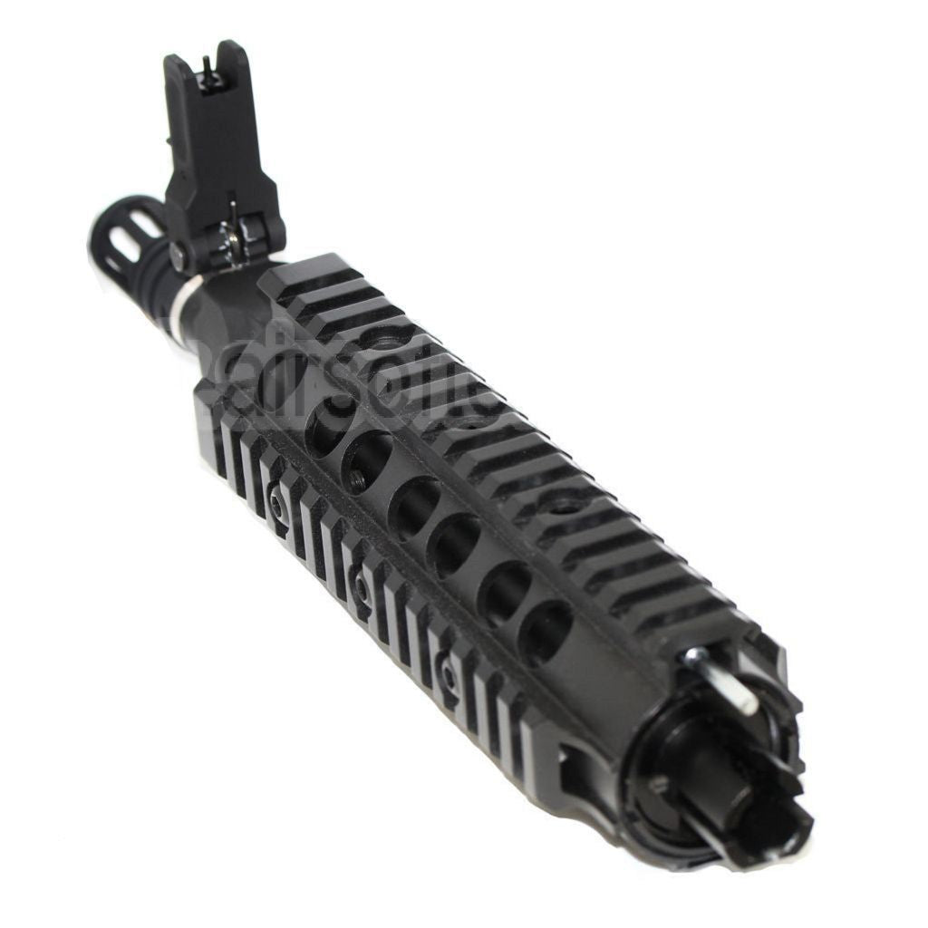E&amp;C CNC Aluminium RAS Avant Set Rail de Garde-Main Convient pour SR16 M4 M16 Série AEG Fusil Airsoft Noir