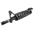 E&C CNC Aluminum RIX RAS Avant Set Rail de Garde-Main avec 9.5 Pouces Canon Extérieur Convient pour M4 M16 Série AEG Fusil Airsoft Noir