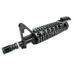 E&C CNC Aluminum RIX RAS Avant Set Rail de Garde-Main avec 9.5 Pouces Canon Extérieur Convient pour M4 M16 Série AEG Fusil Airsoft Noir