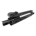 E&amp;C CNC Aluminum MK110 RAS Avant Set Rail de Garde-Main avec 9.5 Pouces Canon Extérieur Convient pour M4 M16 M4A1 Série AEG Fusil Airsoft Noir