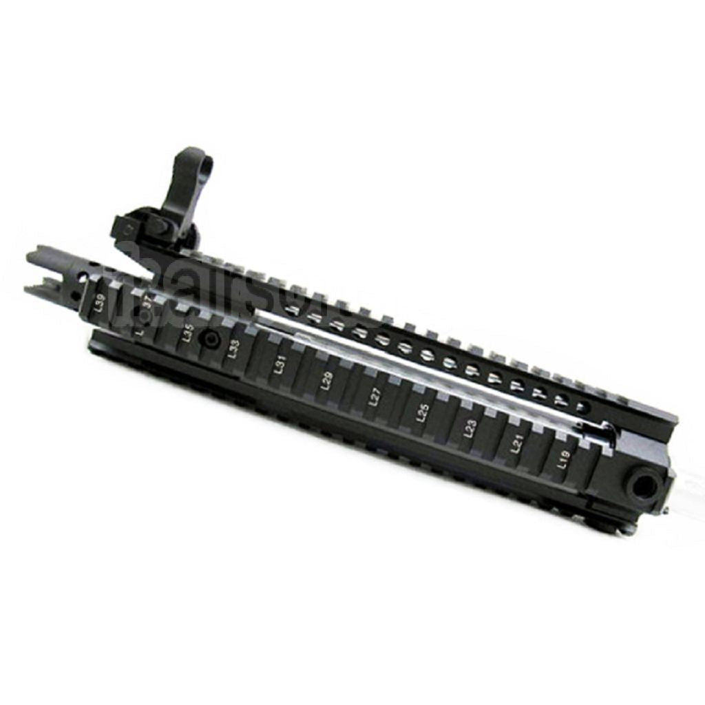 E&amp;C CNC Aluminum MK110 RAS Avant Set Rail de Garde-Main avec 9.5 Pouces Canon Extérieur Convient pour M4 M16 M4A1 Série AEG Fusil Airsoft Noir