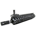 E&amp;C CNC Aluminum M18 RAS Avant Set Rail de Garde-Main avec 9 Pouces Canon Extérieur Convient pour M4 M16 M18 Série AEG Fusil Airsoft Noir