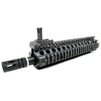 E&amp;C CNC Aluminum M18 RAS Avant Set Rail de Garde-Main avec 9 Pouces Canon Extérieur Convient pour M4 M16 M18 Série AEG Fusil Airsoft Noir
