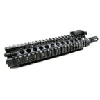 E&amp;C CNC Aluminum M18 RAS Avant Set Rail de Garde-Main avec 9 Pouces Canon Extérieur Convient pour M4 M16 M18 Série AEG Fusil Airsoft Noir