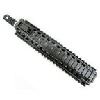 E&amp;C CNC Aluminum M18 RAS Avant Set Rail de Garde-Main avec 9 Pouces Canon Extérieur Convient pour M4 M16 M18 Série AEG Fusil Airsoft Noir