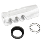 APS EMG Licensed F1 Firearms CMB Flat Faced Frein de Bouche Cache-Flamme Convient pour -14mm CCW sens antihoraire Canon Fusil Airsoft