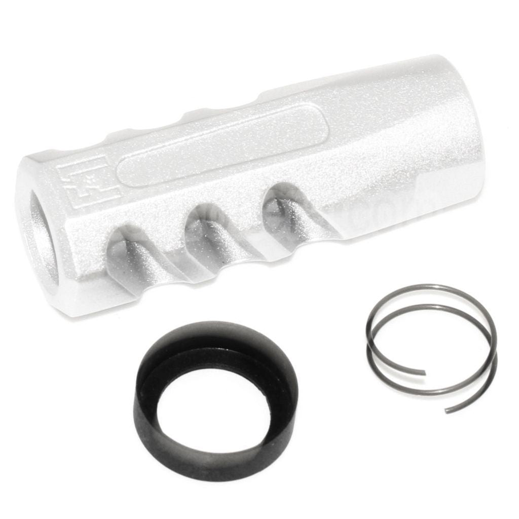 APS EMG Licensed F1 Firearms CMB Flat Faced Frein de Bouche Cache-Flamme Convient pour -14mm CCW sens antihoraire Canon Fusil Airsoft