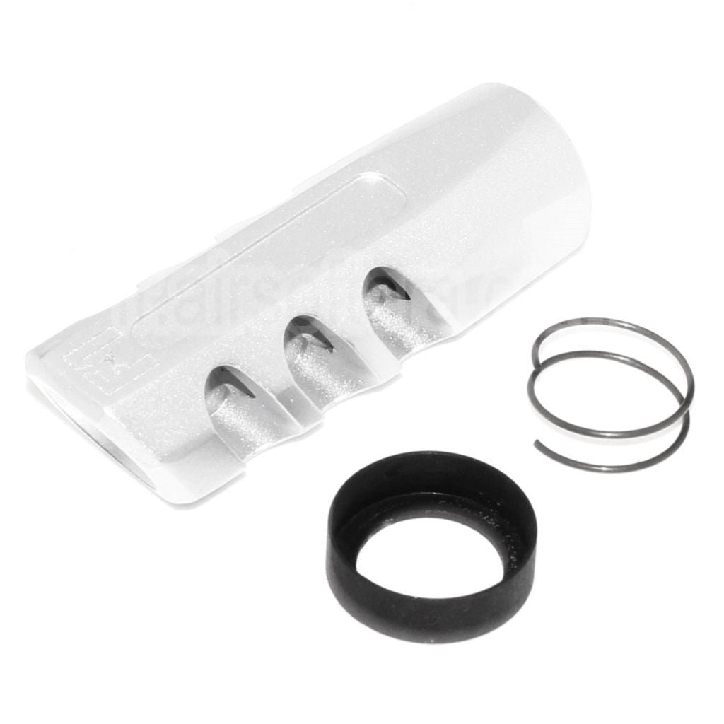 APS EMG Licensed F1 Firearms Angle Faced Frein de Bouche Cache-Flamme Convient pour -14mm CCW sens antihoraire Canon Fusil Airsoft