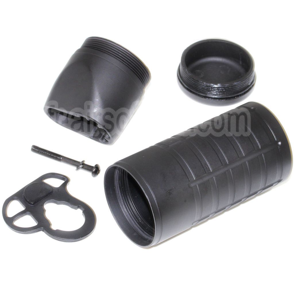 APS Mini Patriot Tube Crosse 150mm Convient pour ASR106 M4 M16 Série AEG Fusil Airsoft Noir