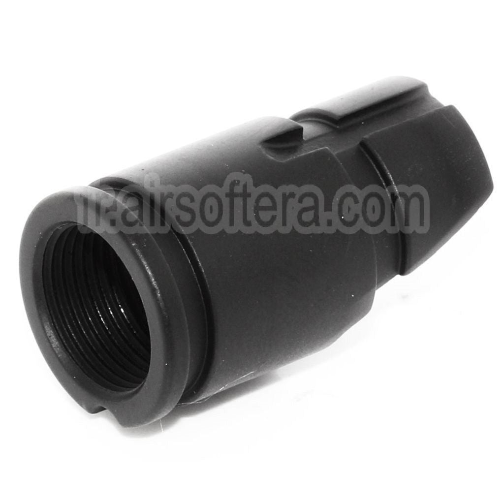 CYMA AKM Slant Métal Frein de Bouche Convient pour -14mm CCW sens antihoraire Canon Fusil Airsoft Noir