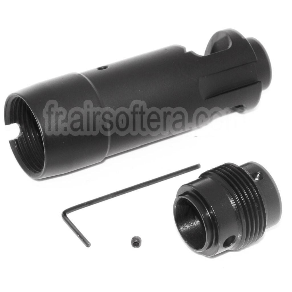 CYMA AK74 Métal Frein de Bouche Convient pour -14mm CCW sens antihoraire Canon Fusil Airsoft Noir