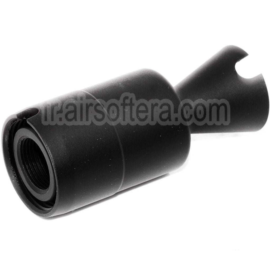 CYMA AKS74U Métal Frein de Bouche Convient pour -14mm CCW sens antihoraire Canon Fusil Airsoft Noir