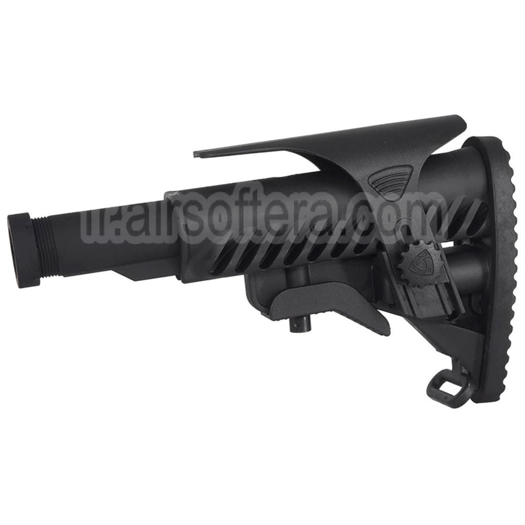 APS M4A64 Shark Style Crosse avec Cheek Piece Set Convient pour M4 M16 Série AEG Fusil Airsoft Noir