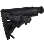 APS M4A64 Shark Style Crosse avec Cheek Piece Set Convient pour M4 M16 Série AEG Fusil Airsoft Noir
