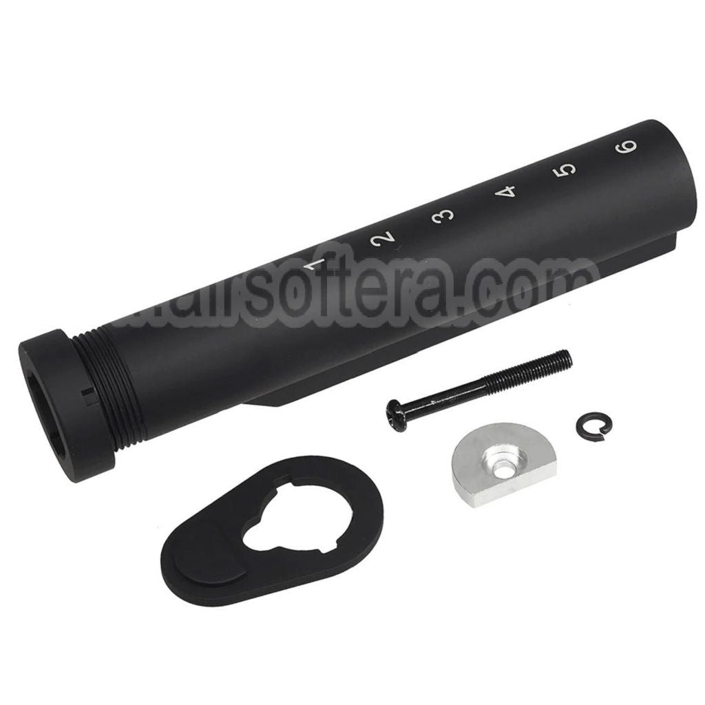 APS M4A64 Shark Style Crosse avec Cheek Piece Set Convient pour M4 M16 Série AEG Fusil Airsoft Noir