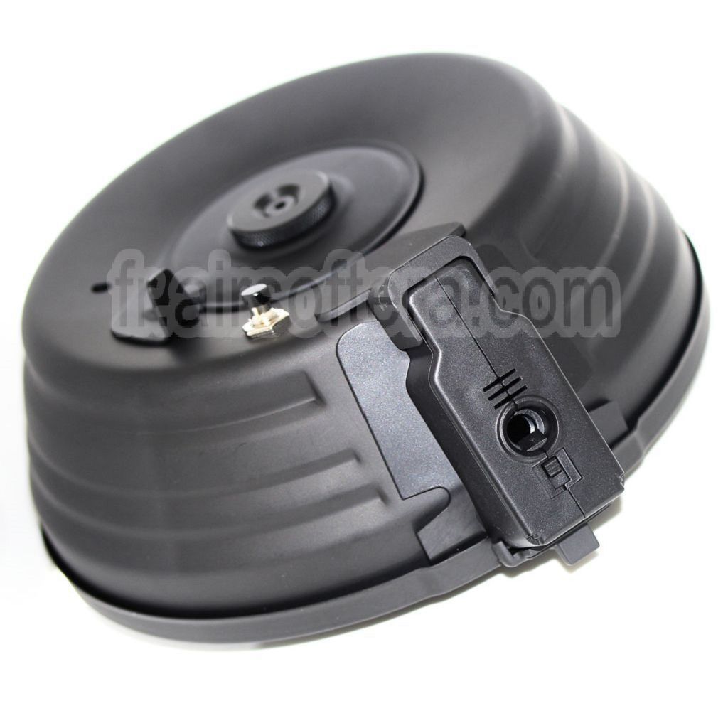 CYMA 2500 Billes Sheet Steel Chargeur Électrique Tambour Convient pour AK Série AEG Fusil Airsoft Noir
