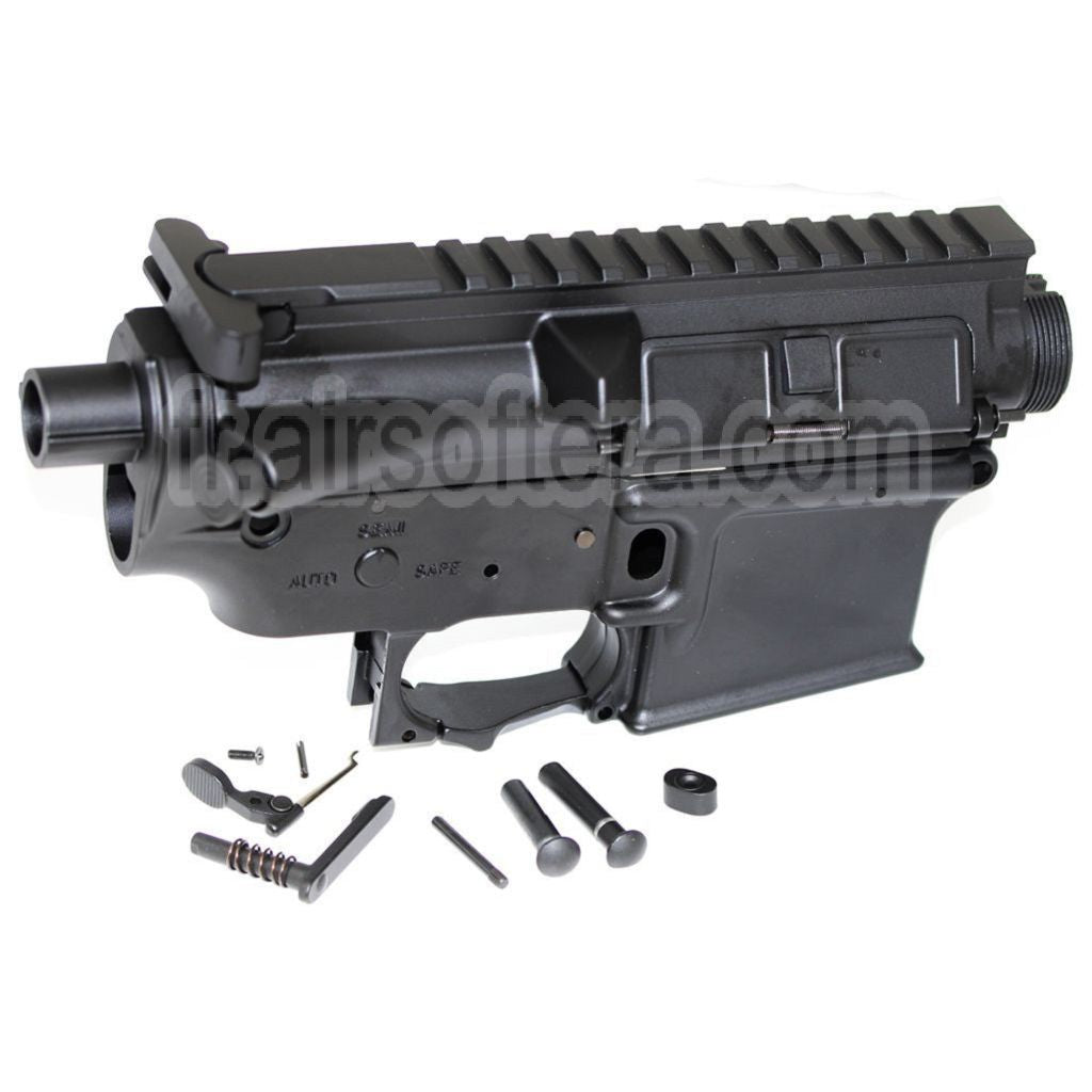 APS Haut Bas Boîtier Convient pour APS ASR Tokyo Marui M4 M16 Série AEG Fusil Airsoft Noir
