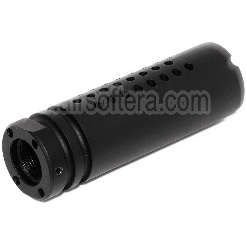 APS UAR Muzzle Frein de Bouche Convient pour -14mm CCW sens antihoraire Canon Fusil Airsoft Noir