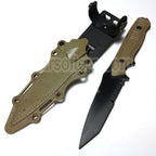 CYMA Plastique 141 Nimravus Tanto Couteau Factice (Non tranchant Caoutchouc Souple Couteau Factice) avec Gaine
