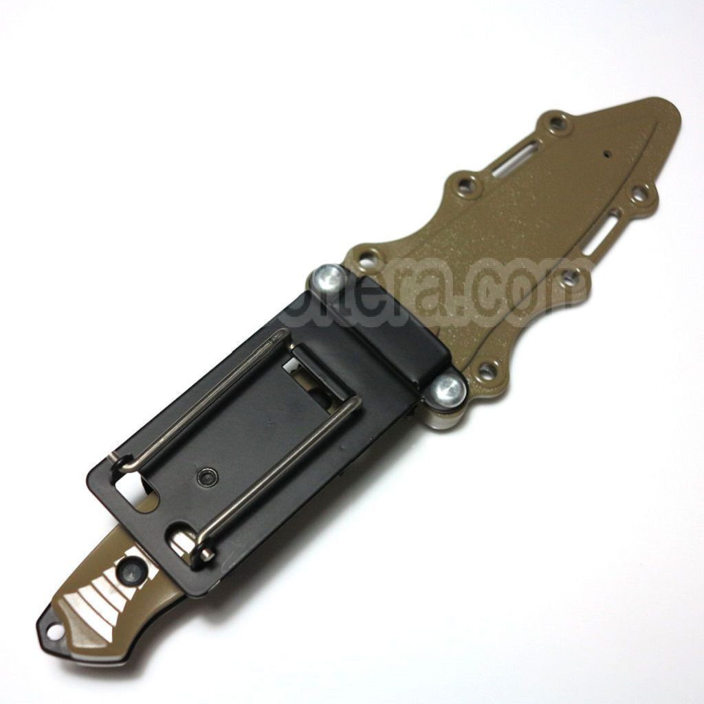 CYMA Plastique 141 Nimravus Tanto Couteau Factice (Non tranchant Caoutchouc Souple Couteau Factice) avec Gaine