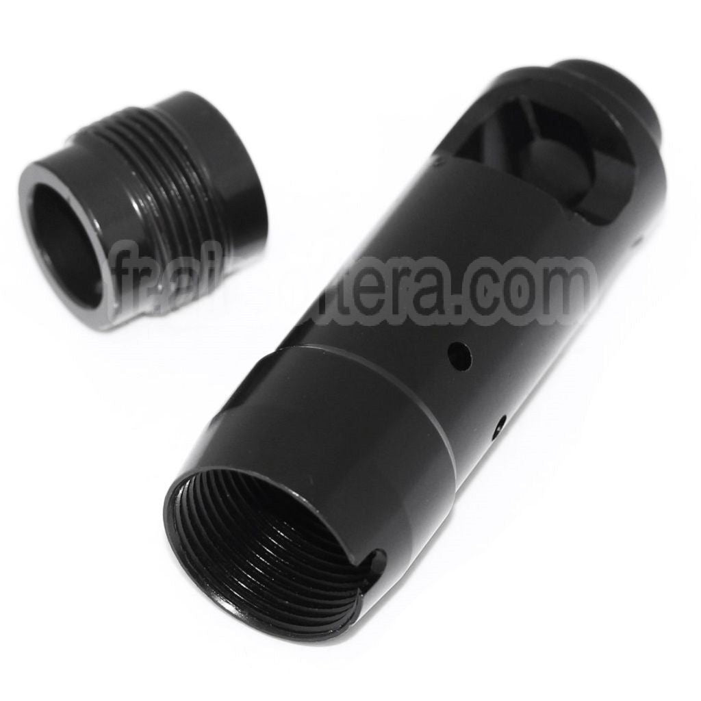 D-BOYS AK74S Frein de Bouche Convient pour -14mm CCW sens antihoraire Canon Fusil Airsoft Noir