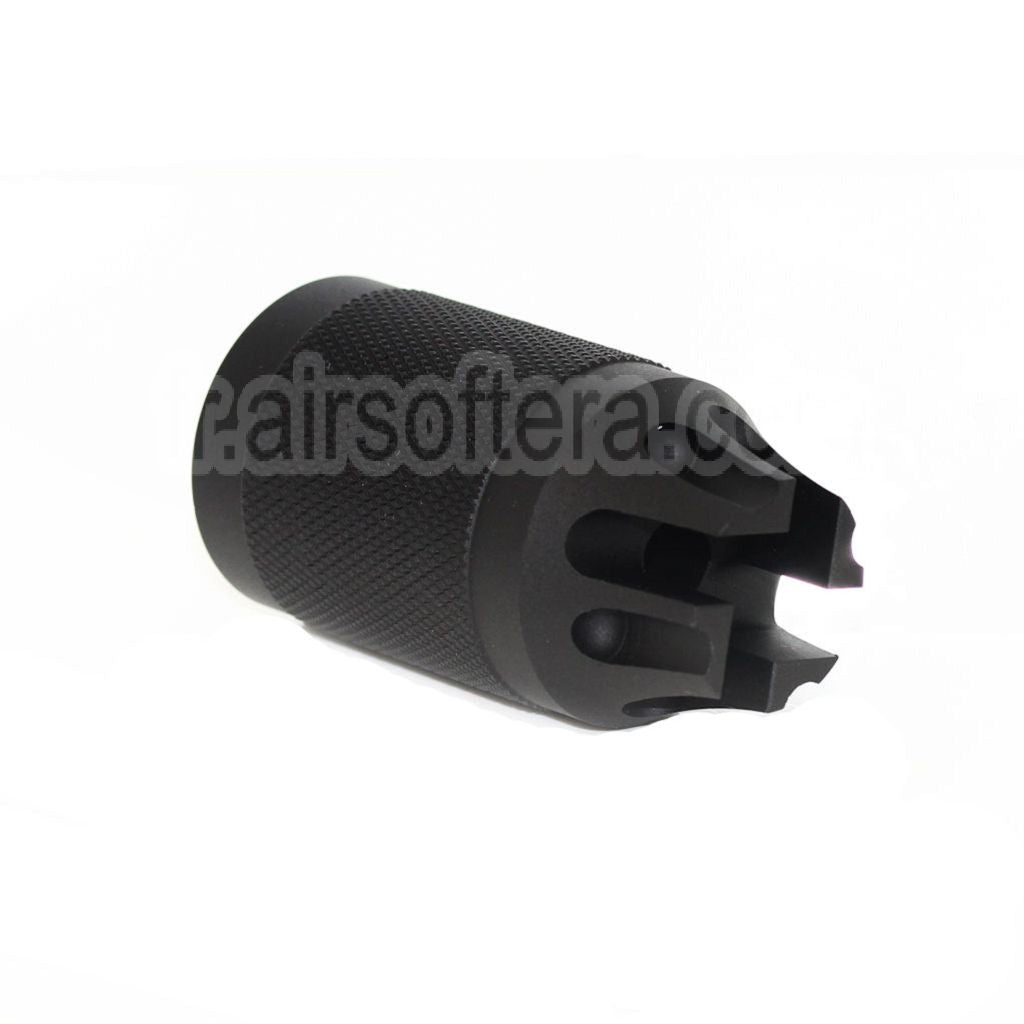 AirsoftEra Diablo Type Métal Frein de Bouche Convient pour -14mm CCW sens antihoraire Canon Fusil Airsoft Noir